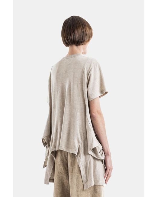Comme des Garçons Natural Ecru Oversize T-Shirt T-Shirts And Polos