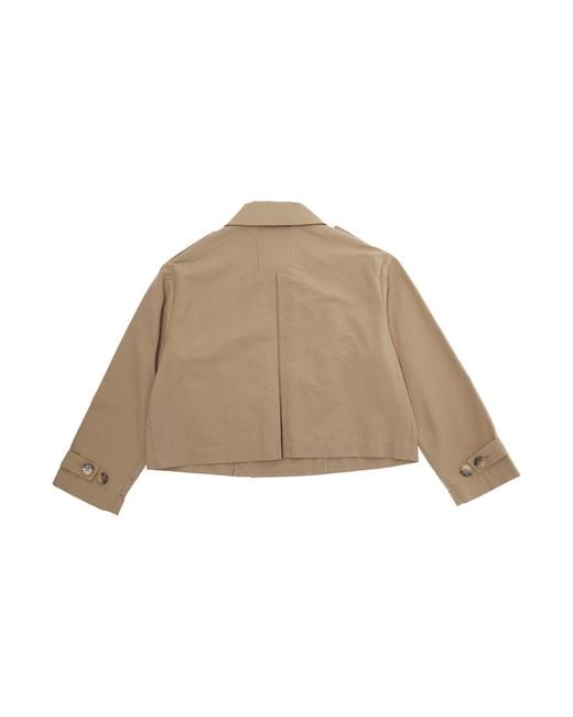 MAX&Co. Natural Girls Jacket Cotton-Blend Blazers