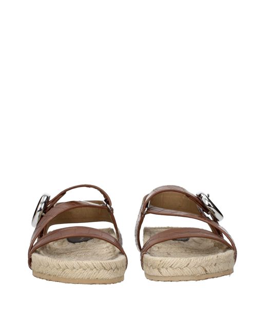 Stella McCartney Brown Stella Mc Cartney Gaia Sandals Eco Leather