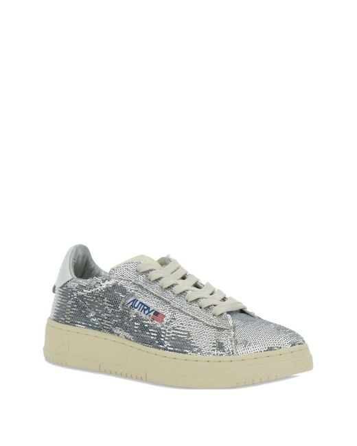 Autry Blue Medalist Low Sneakers Polyester Trainers
