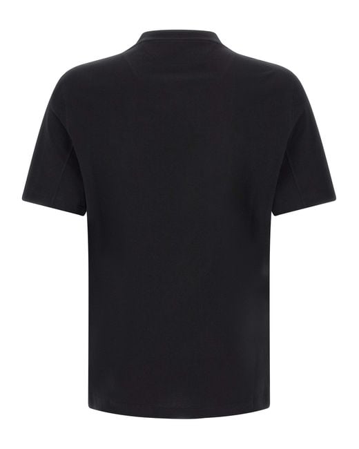 Brunello Cucinelli Black Cotton T-Shirt for men