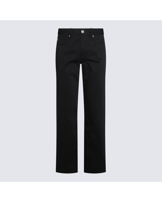 AMI Black Denim Cotton Jeans for men
