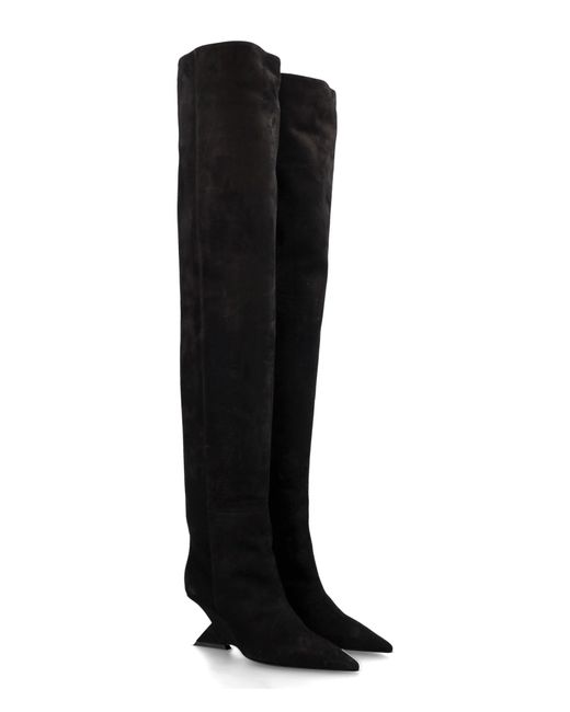 The Attico Black Cheope Over-knee Boot 60