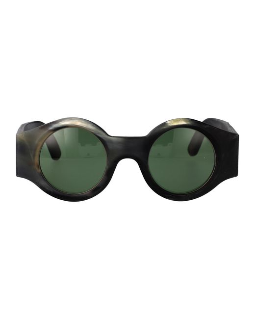 Rigards Green Rg00Uw16 Horn Sunglasses