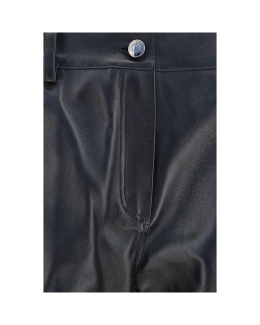 Magda Butrym Gray Leather Pants