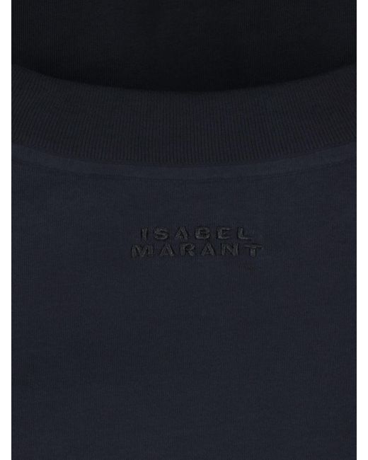 Isabel Marant Blue Crop T-Shirt