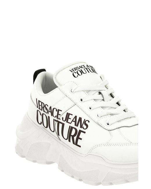 Versace White Jeans Couture Sneakers for men