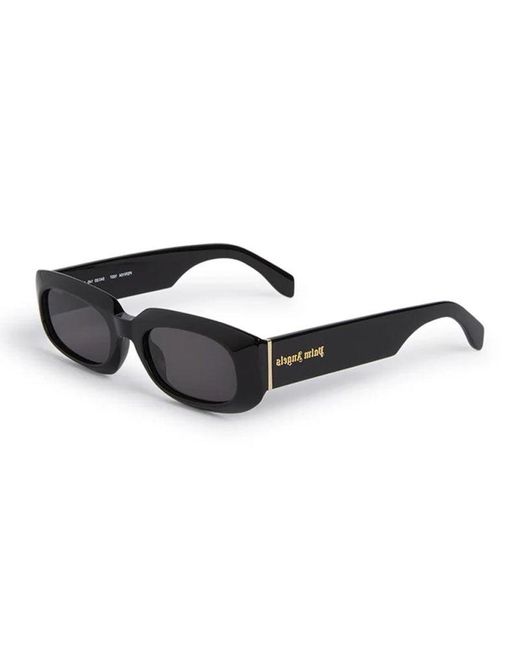 Palm Angels Black Sunglasses Oval Full Rim, Frame And Dark Lens Peri104Noah1007