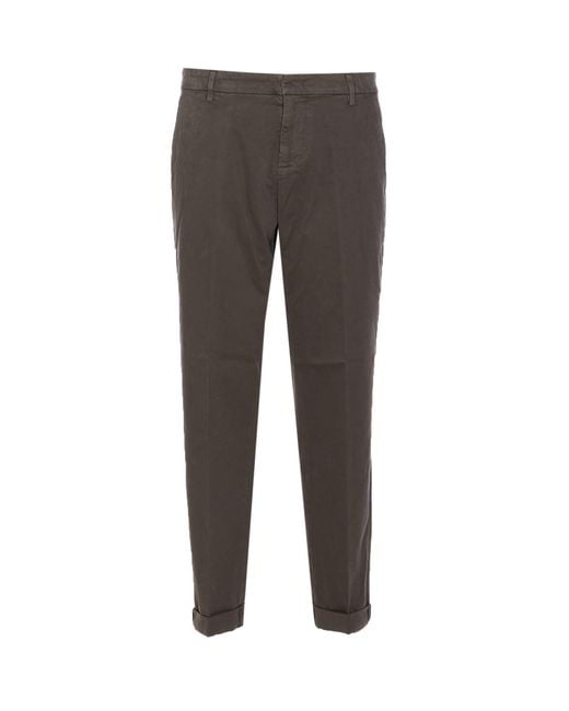 Dondup Gray Gaubert Pants for men
