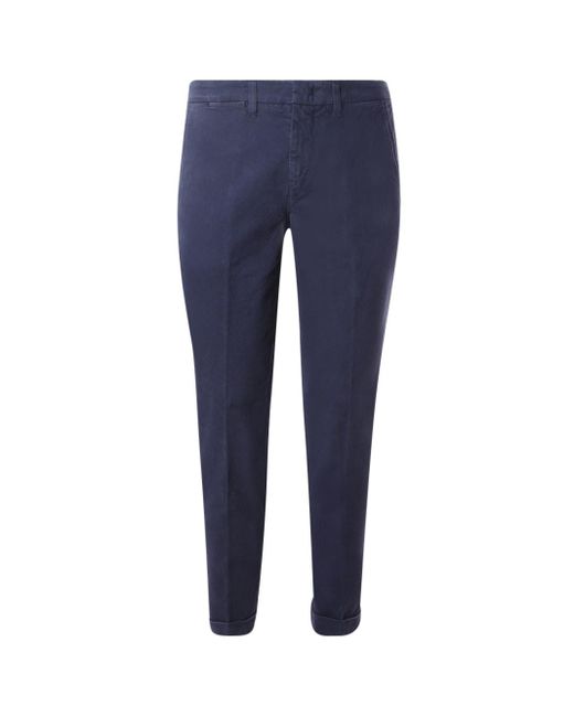 Fay Blue Capri Trousers for men