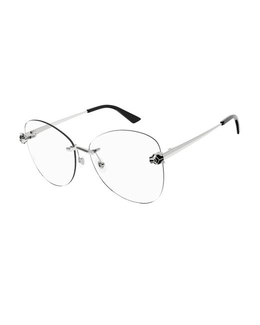 Cartier Metallic Ct0418o 002 Glasses