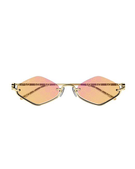 Gucci Pink Gg1604S Linea Gg Logo 004 Sunglasses