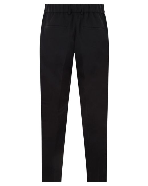Jil Sander Black Straight-leg Wool Trousers for men