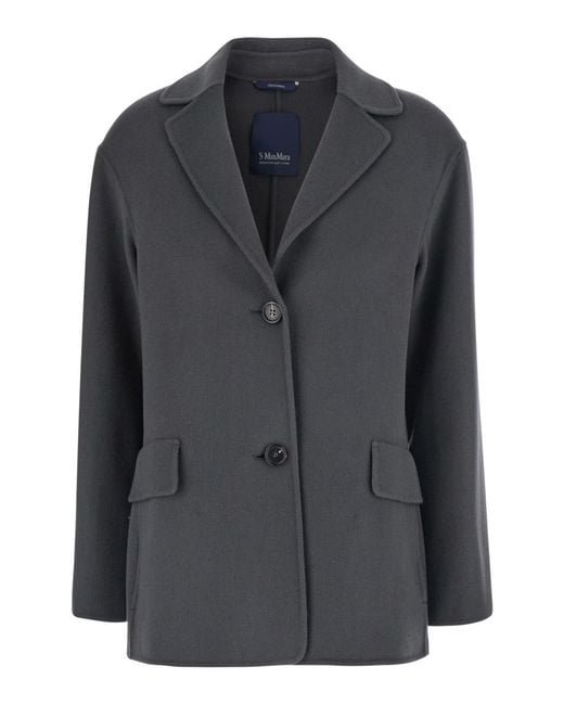 Max Mara Black Jacket Elfi Wool Blazers