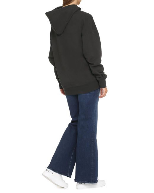 Isabel Marant Black Isabel Marant Mansel Logo Cotton Hoodie Polyester Hoodies