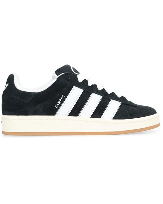 Adidas Black Campus 00s Leather Low-top Sneakers for men
