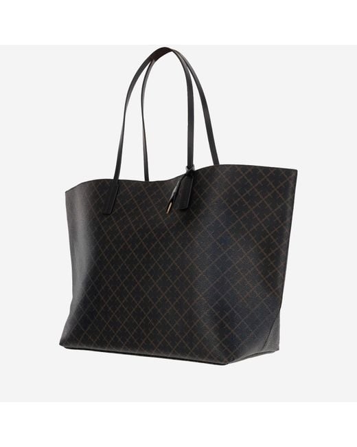 By Malene Birger Black Abi Floral Print Tote Bag