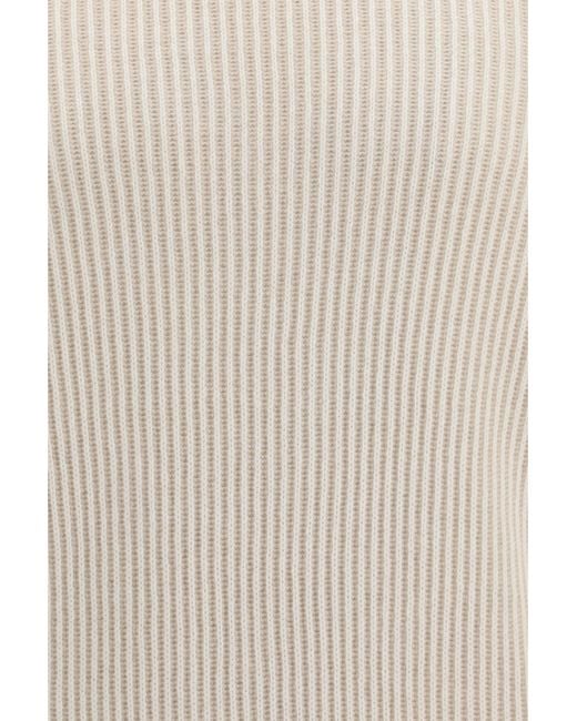 Brunello Cucinelli White Sweater Cashmere Turtleneck for men
