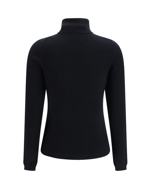 Allude Blue Cashmere Turtleneck Sweater Kashmir/Capra Hircus