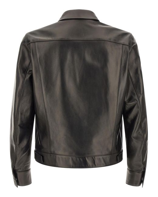 Tom Ford Black Lamb Leather Jacket Clothing for men