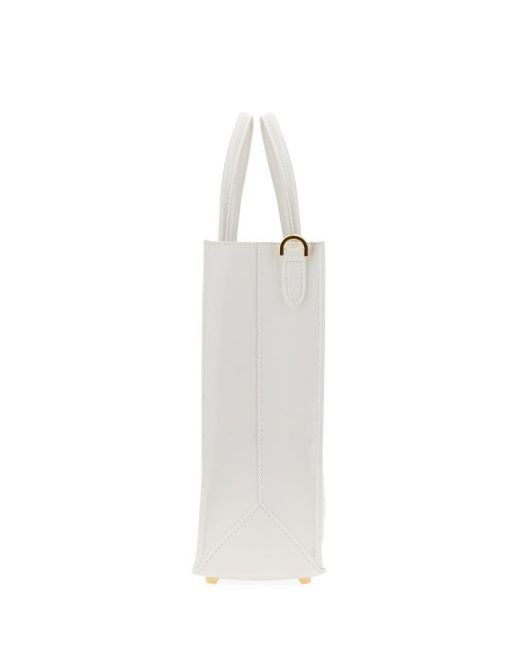 N°21 White Shopper Bag With Logo