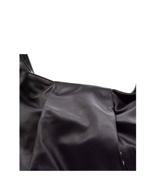 Vic Matié Blue Leather Shoulder Bag