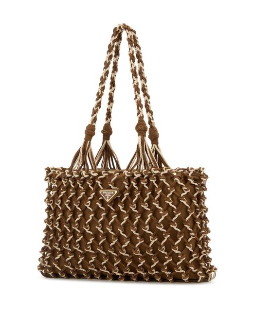 Prada Brown Handbags.