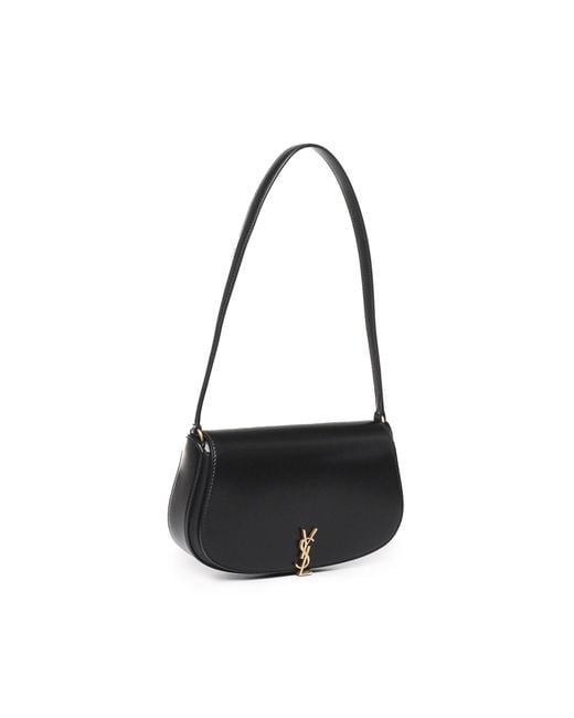 Saint Laurent White Voltaire Demi Lune Bag