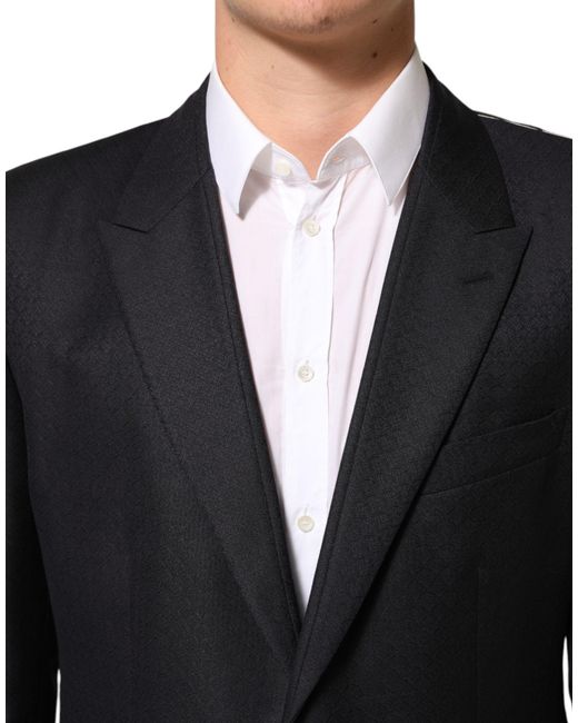 Dolce & Gabbana Black Wool 2 Buttons Suit Jacket Blazer Wm+Wo for men
