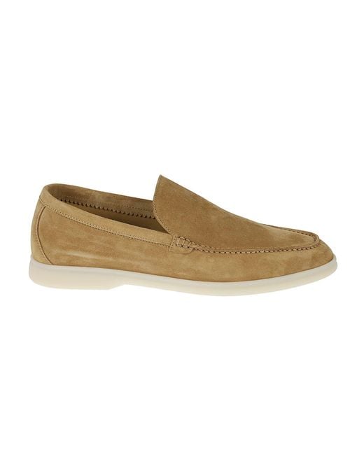 Loro Piana Natural Summer Walk Suede Loafers for men
