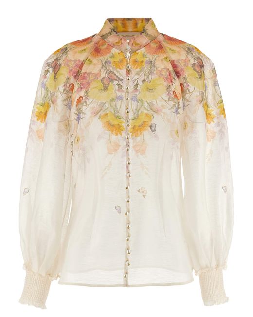 Zimmermann Red 'Tranquillity' Blouse