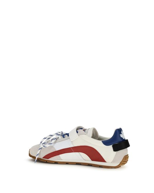 DSquared² White Sneakers Dc-642-- Upper: Calf Leather Trainers for men