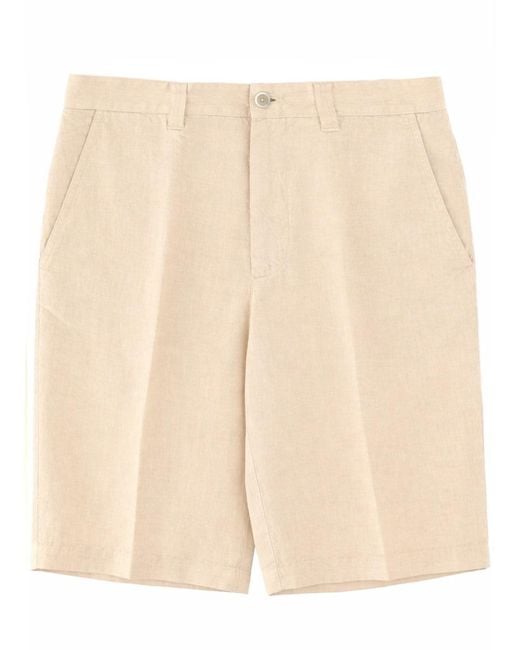 120% Lino Natural Shorts Linen for men