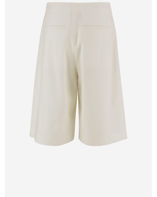 Jacquemus White Short Trousers Moisson Wool for men