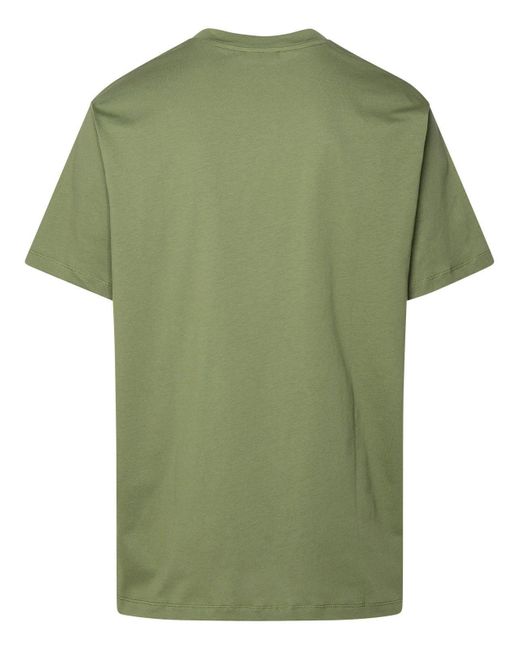 Balmain Logo Printed Crewneck T-shirt in Green for Men | Lyst