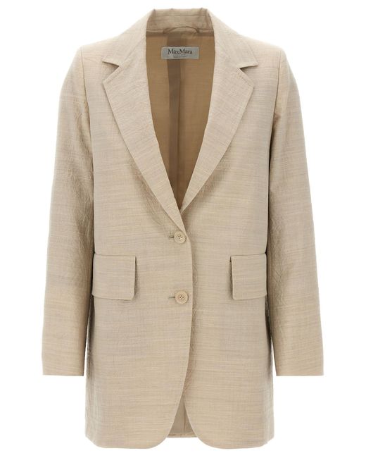 Max Mara Natural Acacia Virgin Wool Jacket