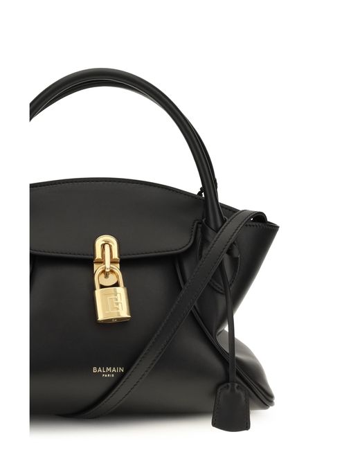 Balmain Black Small Pulse Day Handbag Calf Leather Bos Taurus Handbags