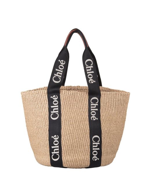 Chloé Natural Woody Large Basket Bag