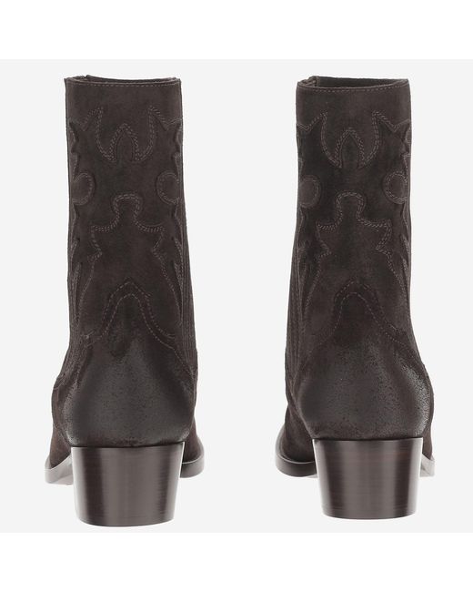 Sartore Brown Ankle Boots Suede Leather