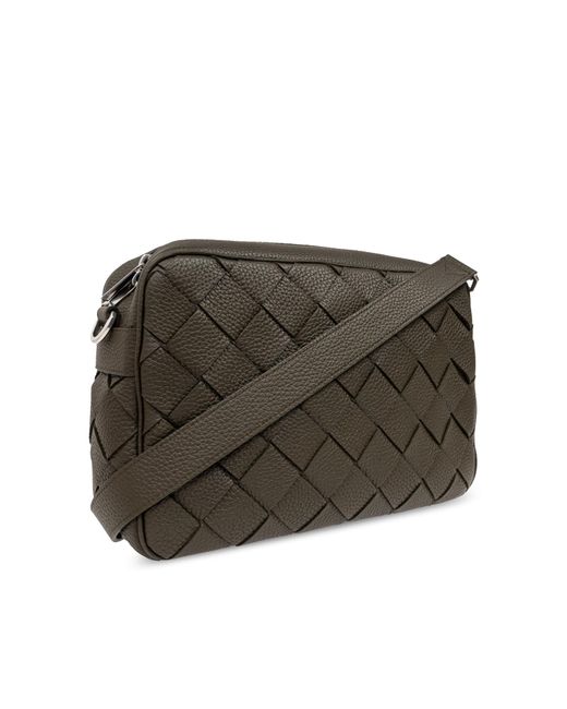 Bottega Leather Shoulder Bag in Grey for Men Lyst UK