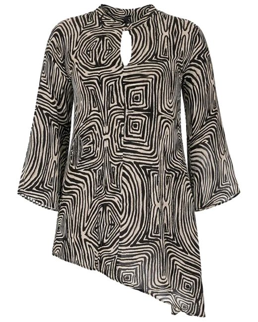 Elena Miro Gray Tunica Top