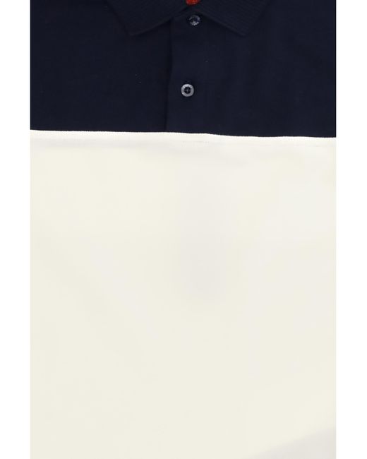 Gucci Blue Cotton Polo With Web Trim For Boy T-Shirts for men