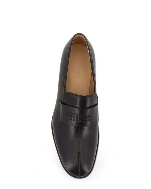 MM6 by Maison Martin Margiela Black Leather Loafers for men