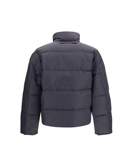 Parajumpers Blue Down Jacket Warmhali Polyamide Padded for men
