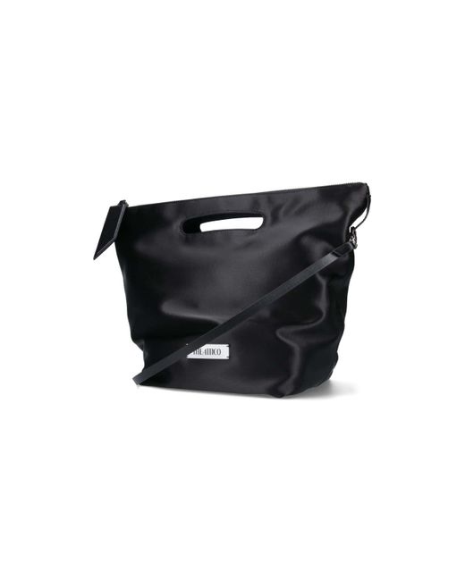 The Attico Black 'via Dei Giardini 30' Tote Bag