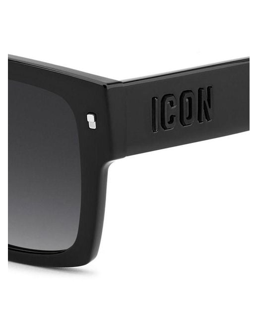 DSQUARED2 ICON Black Sunglasses Acetate Eyewear for men
