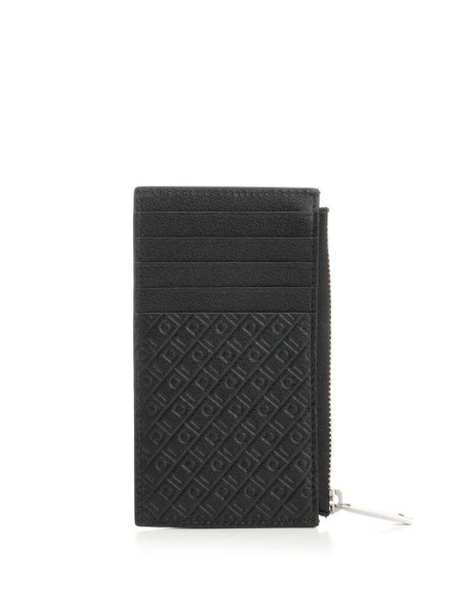 Ferragamo Black Credit Card Holder Wallets for men