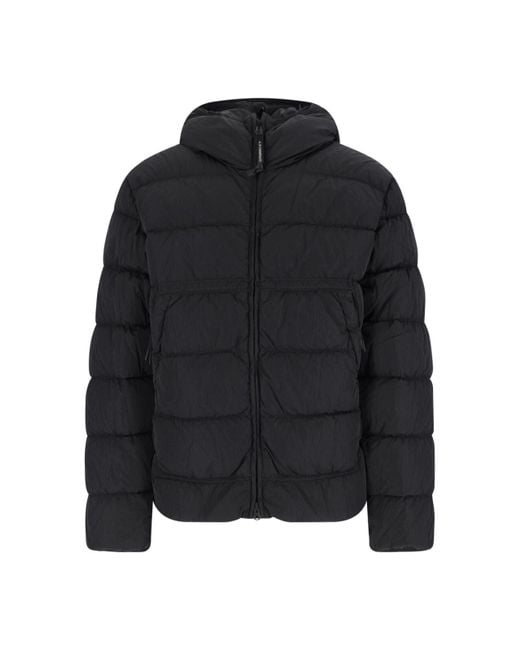 C P Company Black Padded Down Jacket for men