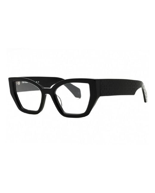 Off-White c/o Virgil Abloh Black Frame And Lens Eyeglasses