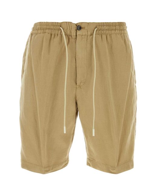 PT01 Natural Lyocell Blend Bermuda Shorts for men